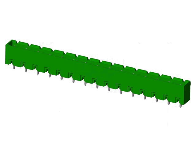 Connector: ontkoppelbare terminal strip; contact; mannelijk Connector: ontkoppelbare terminal strip; contact; mannelijk